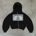 Y2K Printed Zip-Up Hoodie – Streetwear Hooded Cardigan for Women & Men
