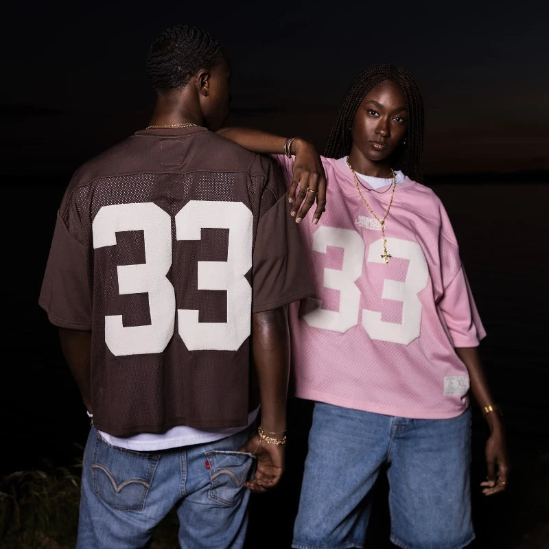 Camiseta Retro Deportiva Y2K – Camiseta de Malla Transpirable de Secado Rápido para Mujer y Hombre
