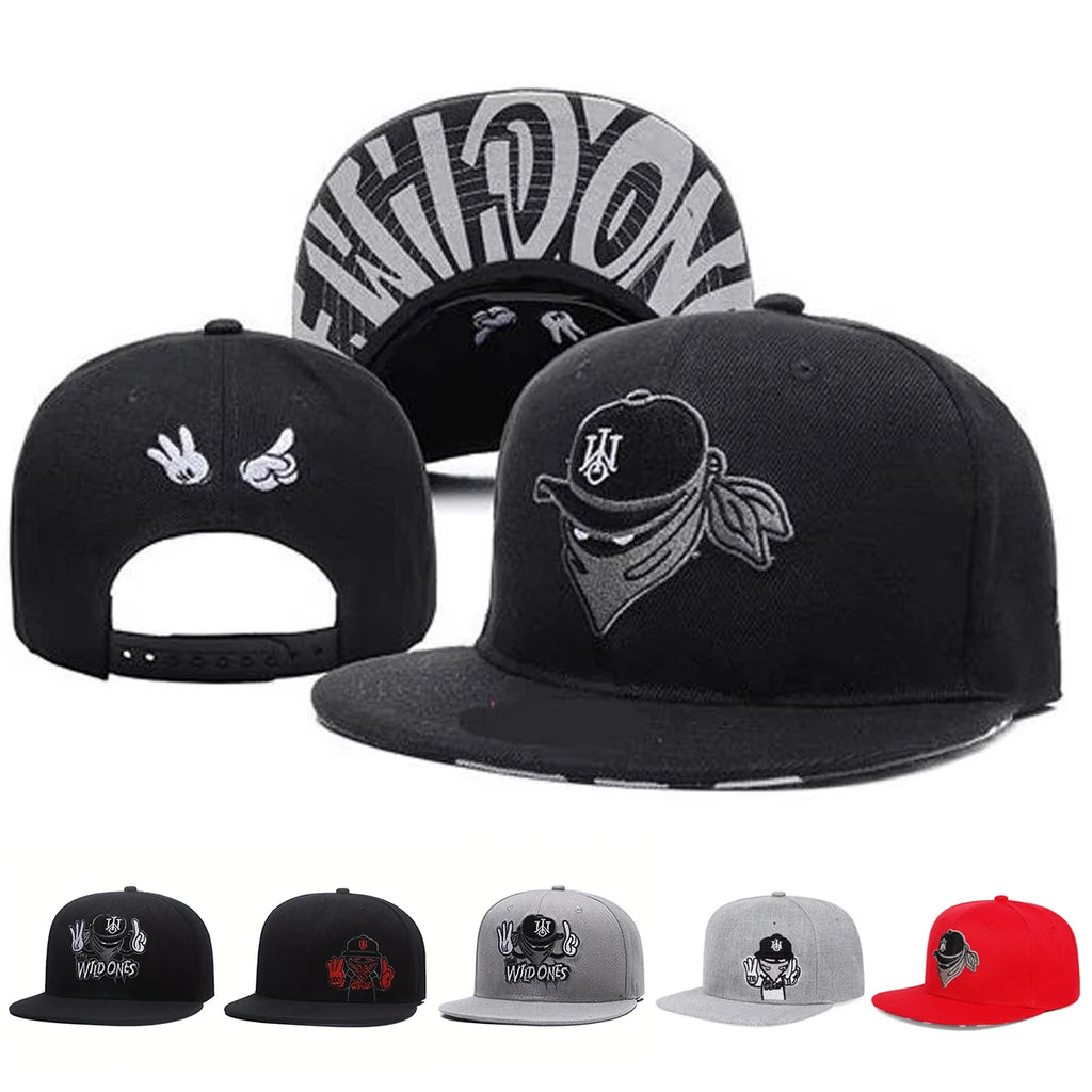 Y2K Hip Hop Embroidered Snapback Cap – Retro Unisex Baseball Hat for Women & Men