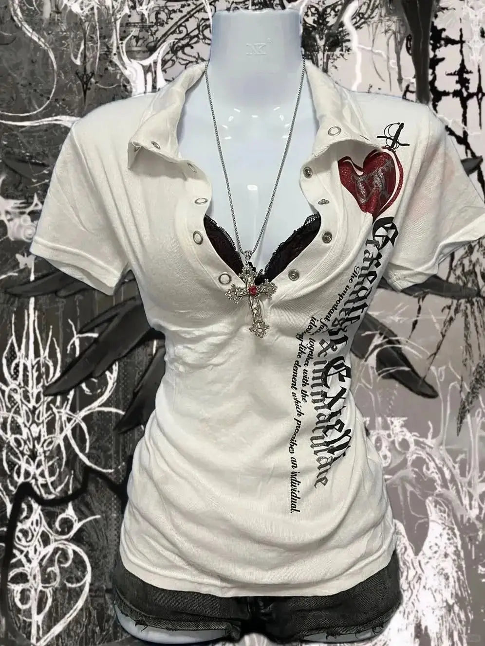 Top Corto Milenio Retro Y2K – Camiseta Blanca Entallada con Fruncido en la Cintura para Mujer