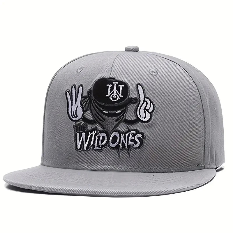 Y2K Hip Hop Embroidered Snapback Cap – Retro Unisex Baseball Hat for Women & Men